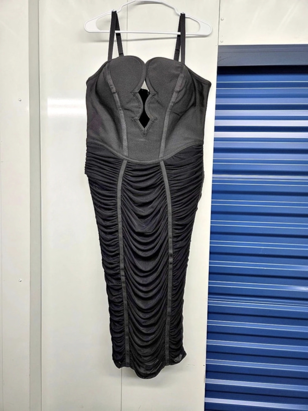 Ruched Bandage Midi Dress